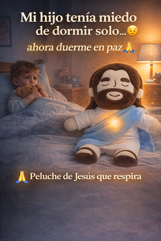 Peluche de Jesús con textos bíblicos