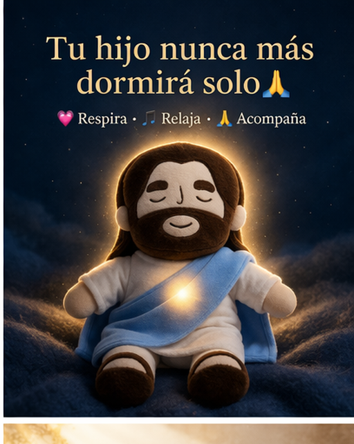 Peluche de Jesús con textos bíblicos