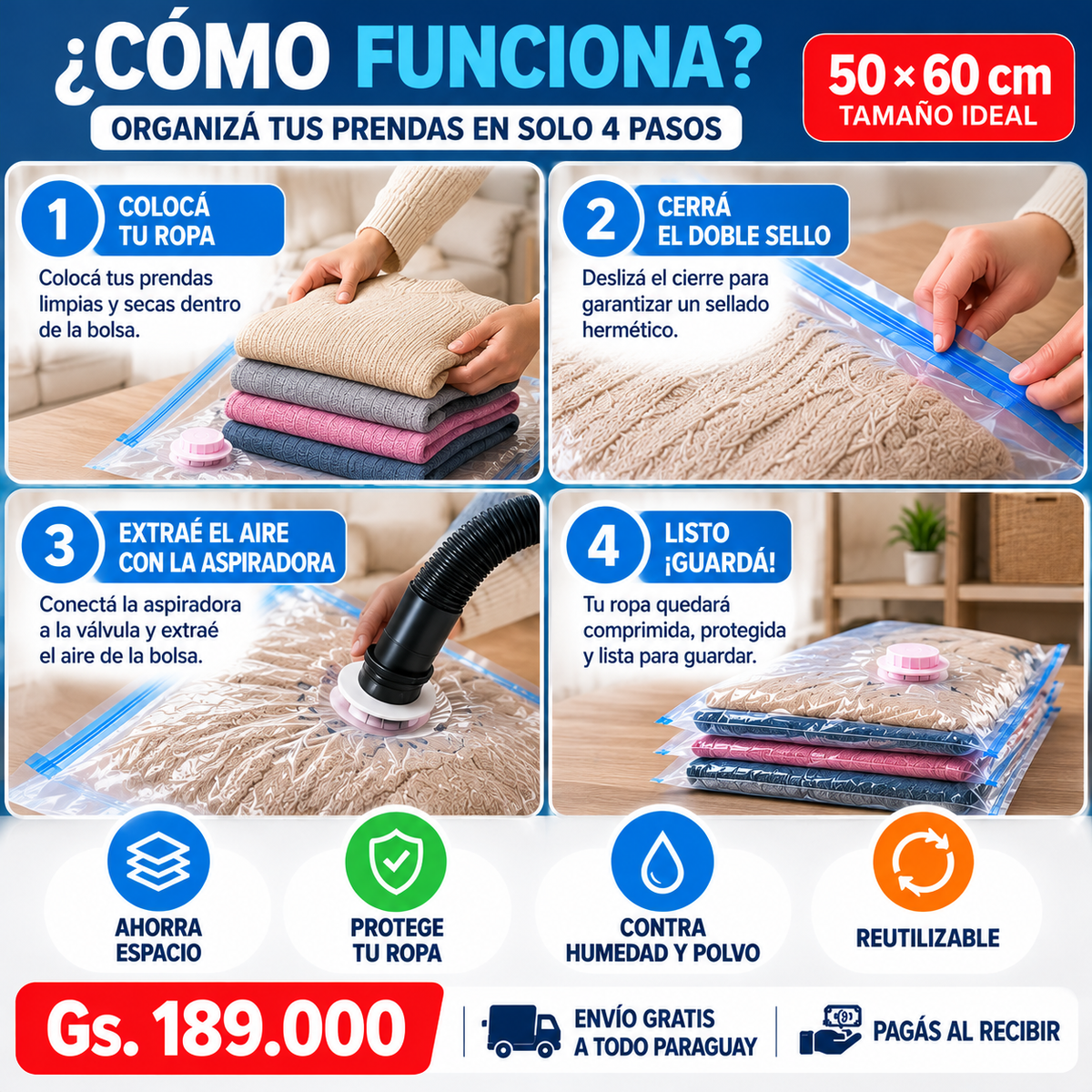 BOLSA ORGANIZADORA AL VACÍO SPACEMAX