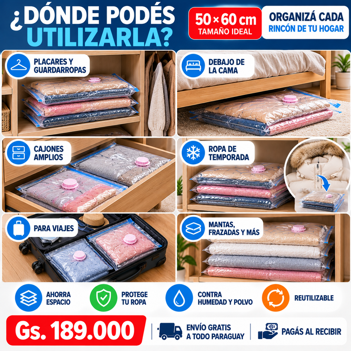 BOLSA ORGANIZADORA AL VACÍO SPACEMAX