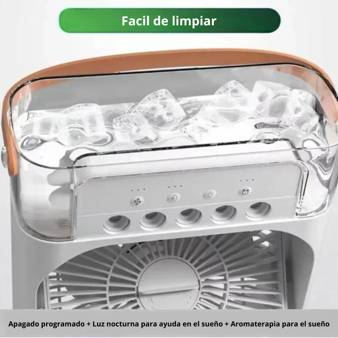 Humidificador Portátil Ventilador 3 En 1